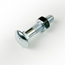 1/2x2.1/2 BSW Z/P Cup Hd Bolt & Nut-100