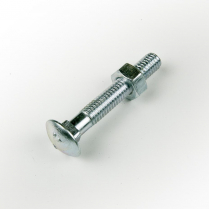 M06x60 CL4.6 Z/P Cup Hd Bolt & Nut-150