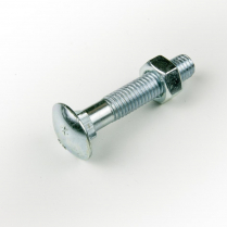 M08x40 CL4.6 Z/P Cup Hd Bolt & Nut-200