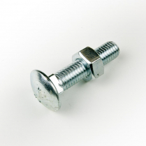 M10x40 CL4.6 Z/P Cup Hd Bolt & Nut-150