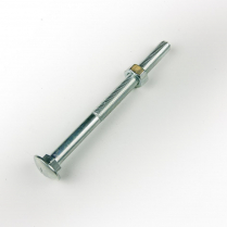 M10x130 CL4.6 Z/P Cup Hd Bolt & Nut-50
