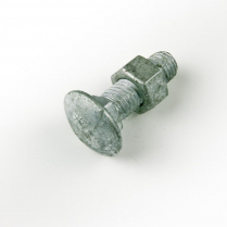 M12x30 CL4.6 Gal Cup Hd Bolt & Nut-200