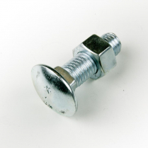M12x40 CL4.6 Z/P Cup Hd Bolt & Nut-200