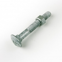 M12x100 CL4.6 Gal Cup Hd Bolt & Nut-100
