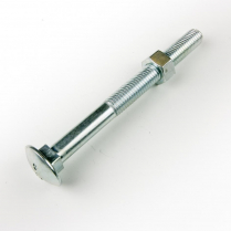M12x130 CL4.6 Z/P Cup Hd Bolt & Nut-75