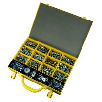 M8 (8mm) Metric CL8.8 Bolt, Nut & Washer Fastener Master Kit