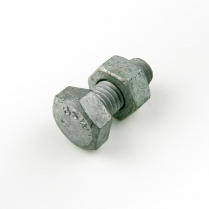 1/2x1.1/2 BSW Gal Hex Bolt & Nut-100