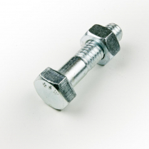 1/2x2.1/4 BSW Z/P Hex Bolt & Nut-100