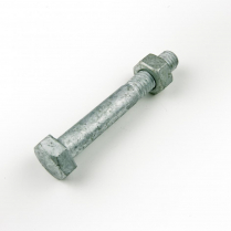 1/2x3 BSW Gal Hex Bolt & Nut-100