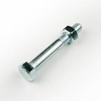 1/2x4 BSW Z/P Hex Bolt & Nut-100