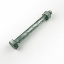 1/2x6 BSW Gal Hex Bolt & Nut-50