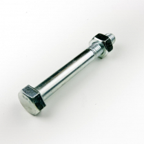 5/8x4.1/2 BSW Z/P Hex Bolt & Nut-25