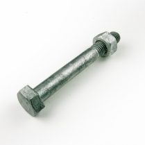 5/8x6 BSW Gal Hex Bolt & Nut-25*