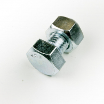 3/4x1.1/2 BSW Z/P Hex Bolt & Nut-25