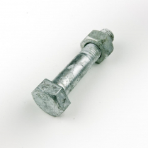 3/4x4 BSW Gal Hex Bolt & Nut-25