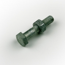 M06x35 CL4.6 Gal Hex Bolt & Nut-200
