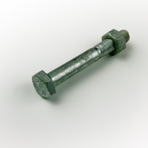 M06x40 CL4.6 Gal Hex Bolt & Nut-200