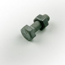 M08x25 CL4.6 Gal Hex Bolt & Nut-200