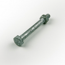 M08x70 CL4.6 Gal Hex Bolt & Nut-100