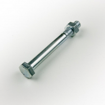 M08x80 CL4.6 Z/P Hex Bolt & Nut-100