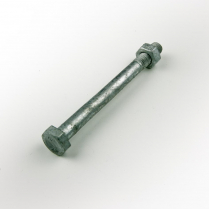 M08x90 CL4.6 Gal Hex Bolt & Nut-100