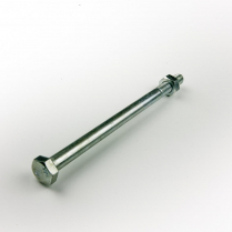 M08x150 CL4.6 Z/P Hex Bolt & Nut-100