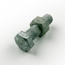 M10x35 CL4.6 Gal Hex Bolt & Nut-150
