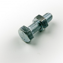 M10x35 CL4.6 Z/P Hex Bolt & Nut-150