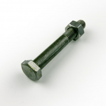 M10x60 CL4.6 Blk Hex Bolt & Nut-75