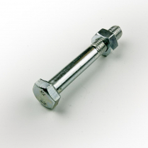 M10x75 CL4.6 Z/P Hex Bolt & Nut-75
