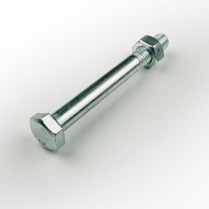 M10x90 CL4.6 Z/P Hex Bolt & Nut-50
