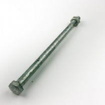 M10x180 CL4.6 Gal Hex Bolt & Nut-75