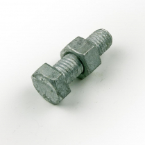 M12x45 CL4.6 Gal Hex Bolt & Nut-200