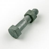 M12x50 CL4.6 Gal Hex Bolt & Nut-150