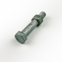 M12x75 CL4.6 Gal Hex Bolt & Nut-150