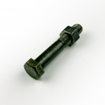 M12x80 CL4.6 Blk Hex Bolt & Nut-100