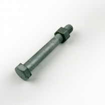 M12x100 CL4.6 Gal Hex Bolt & Nut-100