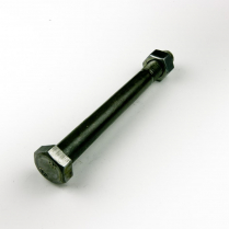 M12x130 CL4.6 Blk Hex Bolt & Nut-100
