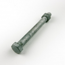 M12x130 CL4.6 Gal Hex Bolt & Nut-100