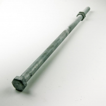 M12x400 CL4.6 Gal Hex Bolt & Nut-30