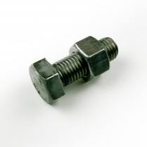 M16x45 CL4.6 Blk Hex Bolt & Nut-100