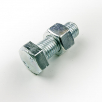 M16x50 CL4.6 Z/P Hex Bolt & Nut-100