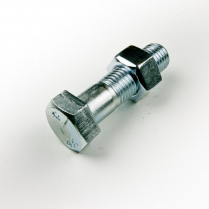 M16x55 CL4.6 Z/P Hex Bolt & Nut-75