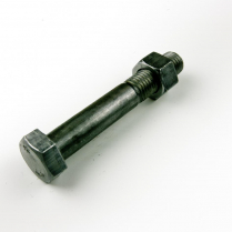 M16x100 CL4.6 Blk Hex Bolt & Nut-50
