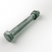 M16x120 CL4.6 Gal Hex Bolt & Nut-50