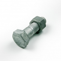 M20x65 CL4.6 Gal Hex Bolt & Nut-50