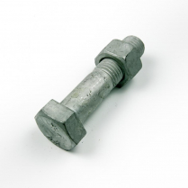 M20x90 CL4.6 Gal Hex Bolt & Nut-30
