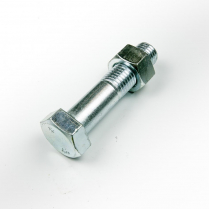 M20x100 CL4.6 Z/P Hex Bolt & Nut-30