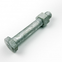 M20x120 CL4.6 Gal Hex Bolt & Nut-30