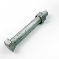 M20x170 CL4.6 Gal Hex Bolt & Nut-25